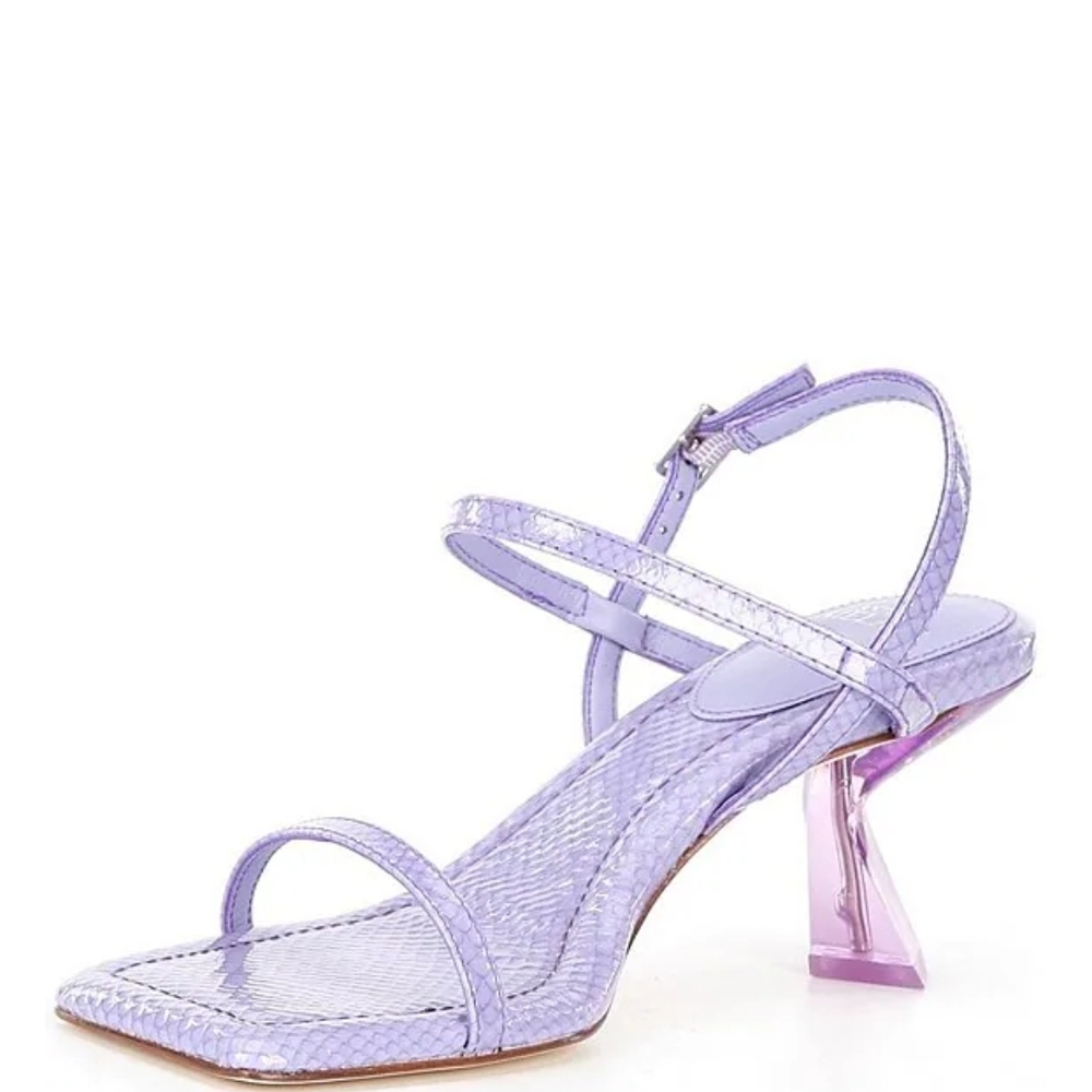 NEW Antonio MelaniFran Embossed Patent Leather Strappy Dress Sandals Size 9.5